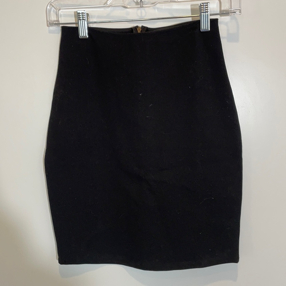 Fashion Nova Sexy Black Stretch Bodycon Skirt